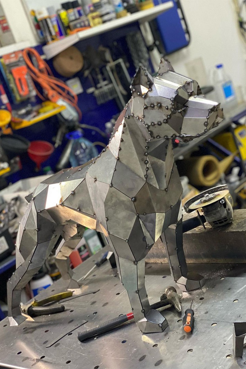sculpture aluminium